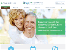Tablet Screenshot of integratedneurologyservices.com